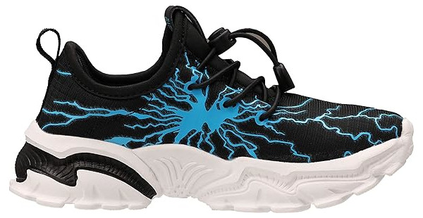 BRONAX Little/Big Boys Comfortable Graffiti Personality Tennis Shoes